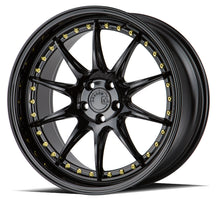 Load image into Gallery viewer, DS71985511435GB - Aodhan DS07 19X8.5 5X114.3 ET 35mm Gloss Black with Gold Rivets - Aodhan Wheels Canada