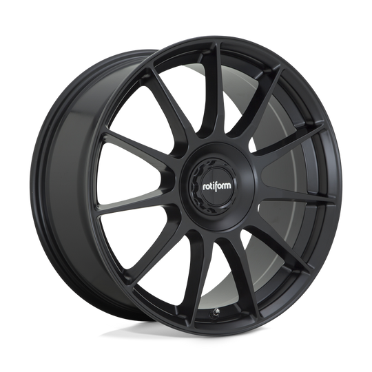 R1681985F8+35A - Rotiform R168 Dtm 19X8.5 5X112  35mm Satin Black - Rotiform Wheels Canada