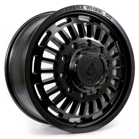 A115208293P10501 - Arena Dually Tactic Front 20X8.25 8X210 105mm Satin Black - Arena Wheels Canada