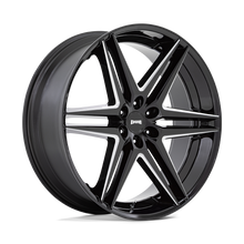 Charger l'image dans la galerie, S267260084+25 - DUB S267 Dirty Dog 26X10 6X139.7  25mm Glossy Black Milled - DUB Wheels Canada