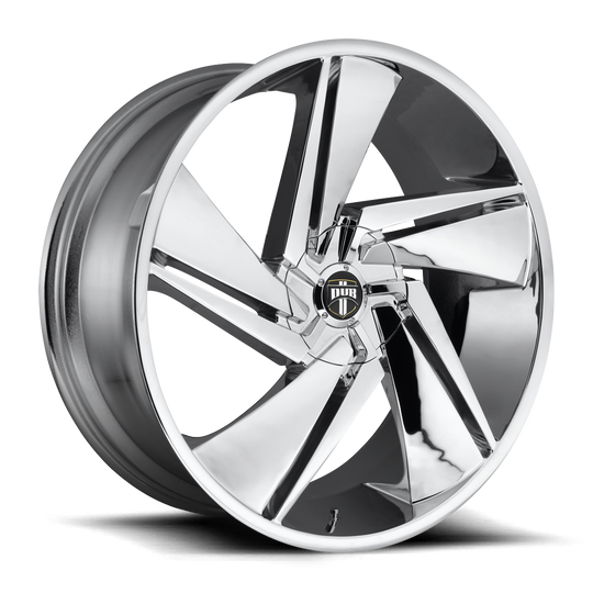 S246240000+15D - DUB S246 Fade 24X10 BLANK  15mm Chrome Plated - DUB Wheels Canada