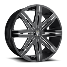 Load image into Gallery viewer, S227249500+32D - DUB S227 Stacks 24X9.5 BLANK  32mm Gloss Black Milled - DUB Wheels Canada