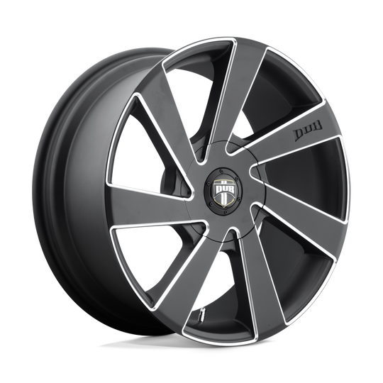 S133208556+35 - DUB S133 Directa 20X8.5 5X150  35mm Matte Black Milled - DUB Wheels Canada