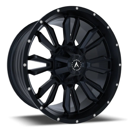 A162-2010-39-134 - Armed OffRoad Dagger 20X10 8X180 ET -24mm Satin Black - Armed OffRoad Wheels Canada