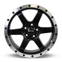 Charger l'image dans la galerie, 83014 - RTX Dakar 17X8 5X114.3 35mm Satin Black Machined Edge Lip - RTX Wheels Canada