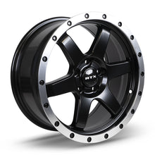 Charger l'image dans la galerie, 83014 - RTX Dakar 17X8 5X114.3 35mm Satin Black Machined Edge Lip - RTX Wheels Canada