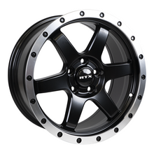 Charger l'image dans la galerie, 83014 - RTX Dakar 17X8 5X114.3 35mm Satin Black Machined Edge Lip - RTX Wheels Canada