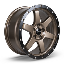 Load image into Gallery viewer, 83015 - RTX Dakar 17X8 5X114.3 35mm Satin Bronze Black Edge Lip - RTX Wheels Canada