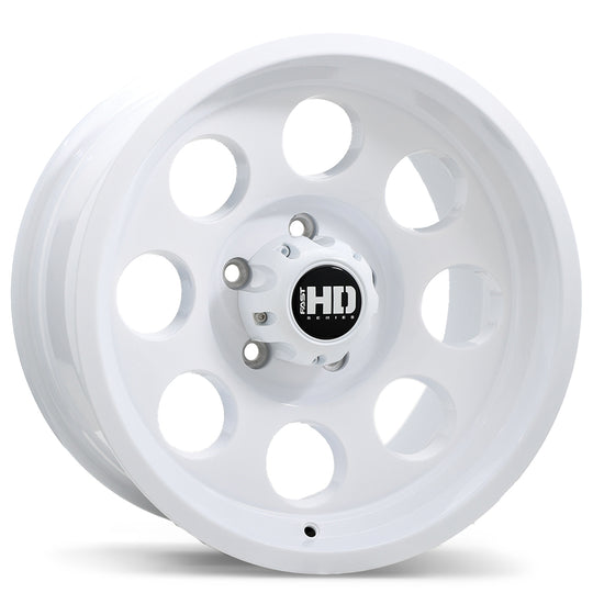 F236-1790-83WN+00C061 - Fast HD Detour 17X9 6X139.7 0mm Gloss White - Fast HD Wheels Canada