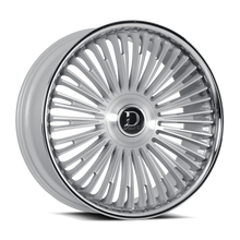Load image into Gallery viewer, RAZZO-229536GSBF18 - Dolce Razzo 22X9.5 6X135 18mm Glossy Sliver Brush Face Stainless Lip - Dolce Wheels Canada