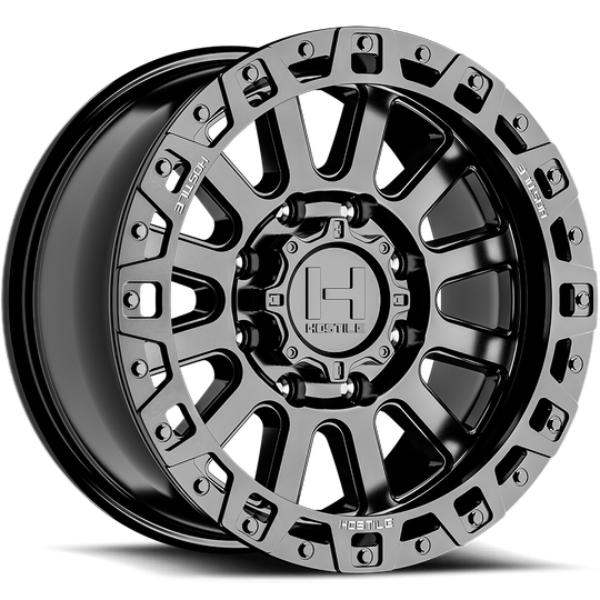 H139-2090613545SA - Hostile Dominator 20X9 6x135 -12mm Asphalt - Hostile Wheels Canada