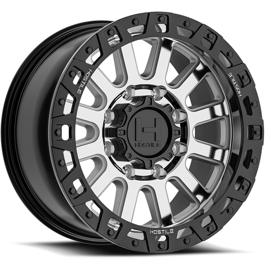 H139-2090613545M - Hostile Dominator 20X9 6x135 -12mm Machined - Hostile Wheels Canada