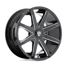 Load image into Gallery viewer, S109229552+32 - DUB S109 Push 22X9.5 5X114.3 5X120 32mm Gloss Black Milled - DUB Wheels Canada