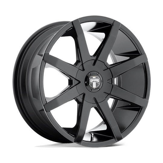 S110249597+30 - DUB S110 Push 24X9.5 6X139.7 / 6X135 30mm Gloss Black - DUB Wheels Canada