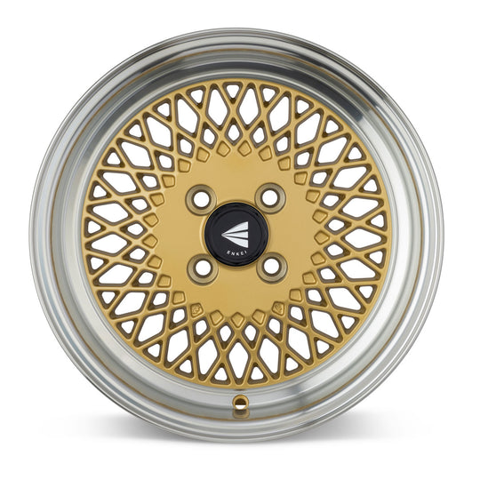 465-580-4925GG - Enkei Enkei92 15X8 4X100 25mm Gold Machined Lip - Enkei Wheels Canada