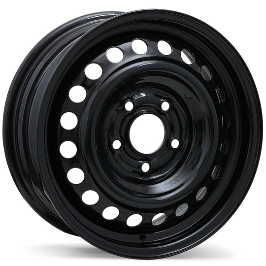 ES43-1560-65BN+45C671 - Envy Steel Wheel 15X6.0 5X114.3 ET 45mm Black - Envy Wheels Canada