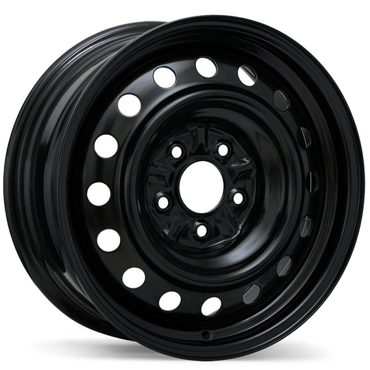ES45-1665-65BN+40C671 - Envy Steel Wheel 16X6.5 5X114.3 ET 40mm Black - Envy Wheels Canada