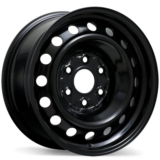 ES51-1775-83BN+20C781 - Envy Steel Wheel 17X7.5 6X139.7 ET 20mm Black - Envy Wheels Canada