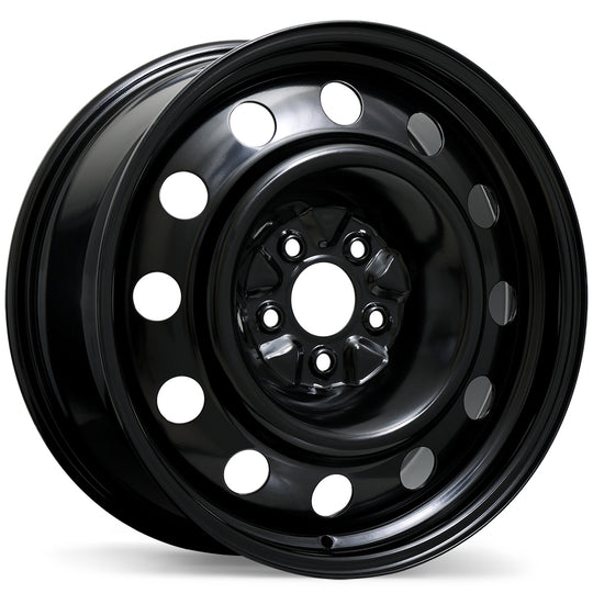 ES72-1875-65BN+42C671 - Envy Steel Wheel 18X7.5 5X114.3 ET 42mm Black - Envy Wheels Canada