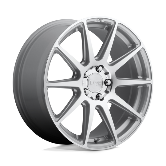 M146188065+40 - Niche M146 Essen 18X8 5X114.3  40mm Gloss Silver Machined - Niche Wheels Canada