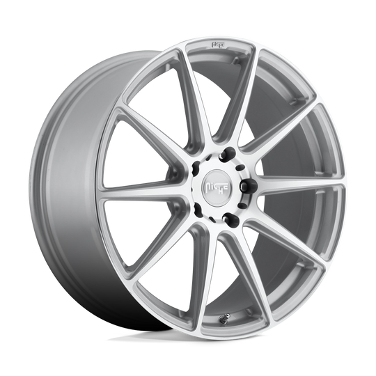 M146209021+35 - Niche M146 Essen 20X9 5X120  35mm Gloss Silver Machined - Niche Wheels Canada