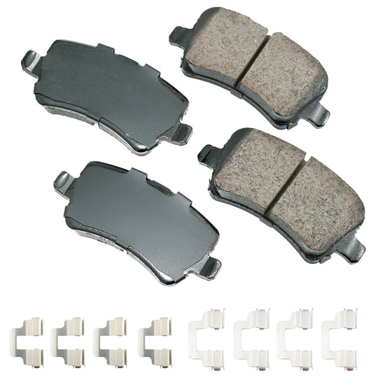 EUR1307A Euro Ultra Premium Ceramic Disc Brake Pad Set Akebono Canada