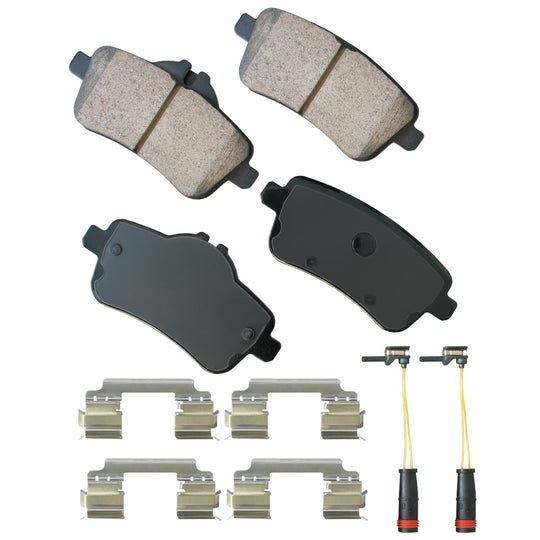EUR1630 Euro Ultra Premium Ceramic Disc Brake Pad Set Akebono Canada