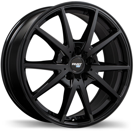 FE02-1880-65BN+42C671 - Fast Wheels EV02 18X8 5X114.3 42mm Gloss Black - Fast Wheels Wheels Canada