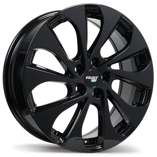 FE05E-1985-65BN+40C702 - Fast Wheels EV05 19X8.5 5X114.3 40mm Gloss Black - Fast Wheels Wheels Canada