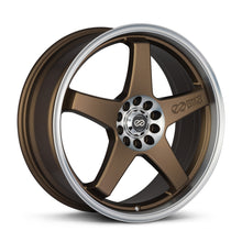 Charger l'image dans la galerie, 446-770-0238ZP - Enkei EV5 17X7 5X100 / 5X114.3 38mm Matte Bronze With Machined Lip - Enkei Wheels Canada