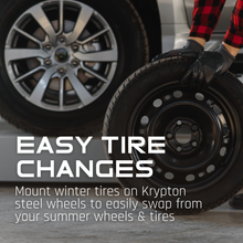 Charger l'image dans la galerie, SW17017 - Krypton Steel Wheel 17X7 5X127 ET 40mm Bore 71.5 Black ArcticArmor Shield Coat - Krypton Wheels Canada