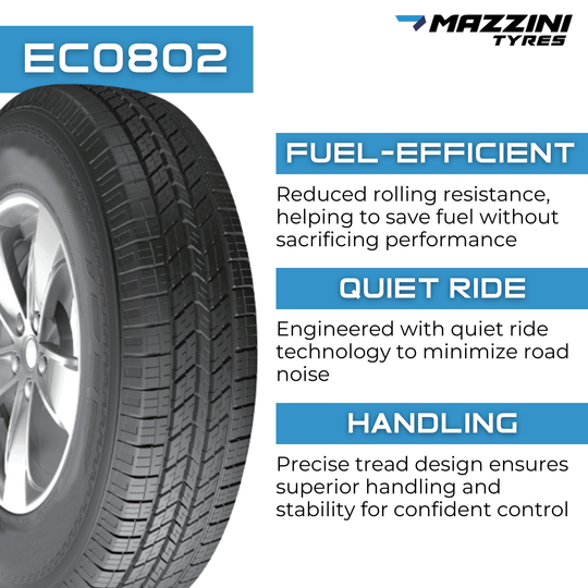 MZ2656018E8 265/60R18 Mazzini Eco802 110H Mazzini Tires Canada