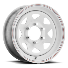 Load image into Gallery viewer, 1222418564 - Carlstar Eight Spoke 12X4 4X101.6 ET 0mm White - Carlstar Wheels Canada