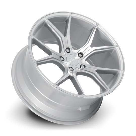 ELEMENT-99545GSF - Dolce Performance Element 19X9.5 5X120 ET 40mm Gloss Silver Machined Face - Dolce Performance Wheels Canada