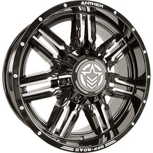 Load image into Gallery viewer, A751189064045D - Anthem Equalizer 18X9 6X114.3 -12mm Gloss Black with Milled Edges - Anthem Wheels Canada