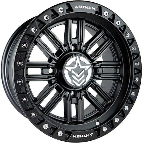 U754157041043 - Anthem Equalizer UTV 15X7 4X110 13mm Satin Black - Anthem Wheels Canada