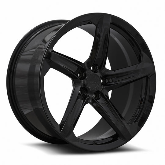 FF2320A152048R - MRR Forged F23 20X11 5X120 48MM Gloss Black For Corvette C8 Use Front FF23198552038R - MRR Wheels Canada