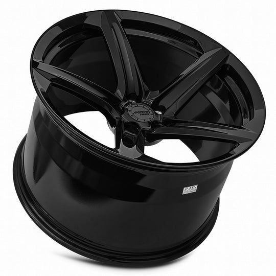 FF2321A325025L - MRR Forged F23 21X13 5X120 25MM Gloss Black For Corvette C8 - MRR Wheels Canada