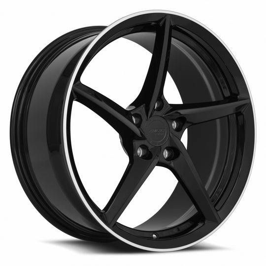 FF25198552038L - MRR Forged F25 19X8.5 5X120 38MM Gloss Black For Corvette C8 Use Rear FF2520A152048L - MRR Wheels Canada