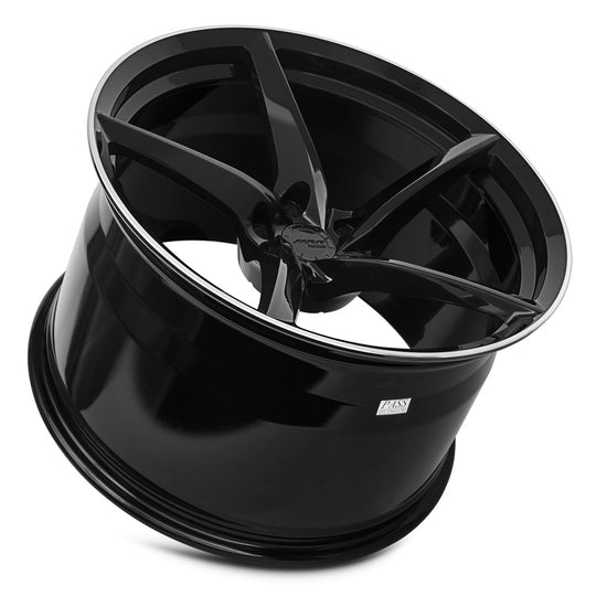 FF2521A325025L - MRR Forged F25 21X13 5X120 25MM Gloss Black For Corvette C8 - MRR Wheels Canada
