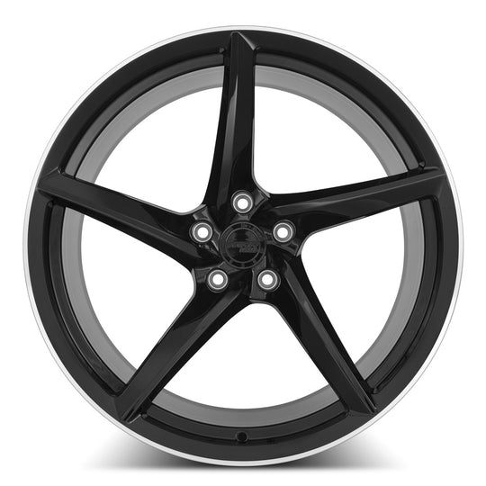 FF2521A325025R - MRR Forged F25 21X13 5X120 25MM Gloss Black For Corvette C8 - MRR Wheels Canada