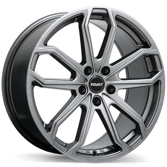 F265A-1880-12TN+45R641 - Fast Wheels Impression 18X8.0 5X120 ET 45mm Titanium - Fast Wheels Wheels Canada