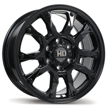 Charger l'image dans la galerie, F269-1880-83BN+24C842 - Fast HD Tactical 18X8 6X139.7 ET 24MM Gloss Black - Fast HD Wheels Canada