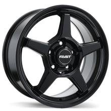 Charger l'image dans la galerie, F272Y-1770-65BN+40R641 - Fast Wheels Flair 17X7.0 5X114.3 ET 40mm Gloss Black - Fast Wheels Wheels Canada