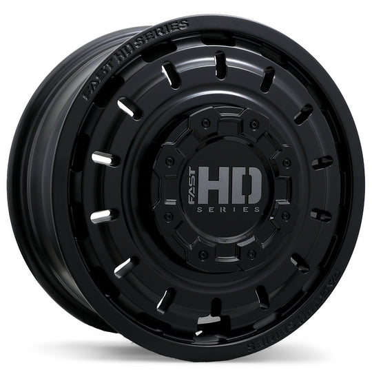 F275-1665-82BT+28C167 - Fast HD Axle 16X6.5 8X165.1 ET 28MM Satin Black - Fast HD Wheels Canada