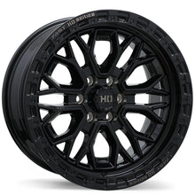 Charger l'image dans la galerie, F276-1790-63BH+00C661 - Fast HD Muramasa 17X9 6X114.3 ET 0MM Gloss Black with Grey Milling - Fast HD Wheels Canada