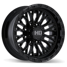 Load image into Gallery viewer, F276-2000-98BH+00C244 - Fast HD Muramasa 20X10.0 8X180 ET 0mm Gloss Black with Grey Milling - Fast HD Wheels Canada