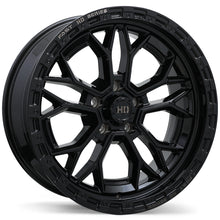 Charger l'image dans la galerie, F276-2090-73BH+00C715 - Fast HD Muramasa 20X9 5X127 ET 0MM Gloss Black with Grey Milling - Fast HD Wheels Canada