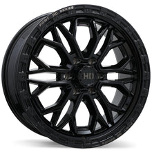 Charger l'image dans la galerie, F276-2090-36BH+30C871 - Fast HD Muramasa 20X9 6X135 ET 30MM Gloss Black with Grey Milling - Fast HD Wheels Canada