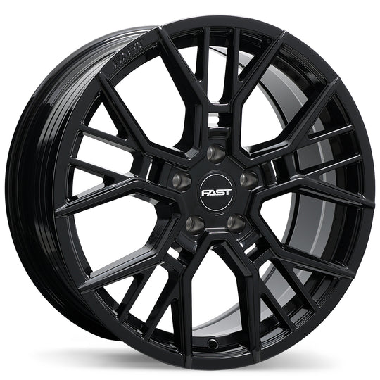 F278-1880-44BN+30C666 - Fast Wheels Spectre 18X8 5X112 ET 30MM Gloss Black - Fast Wheels Wheels Canada